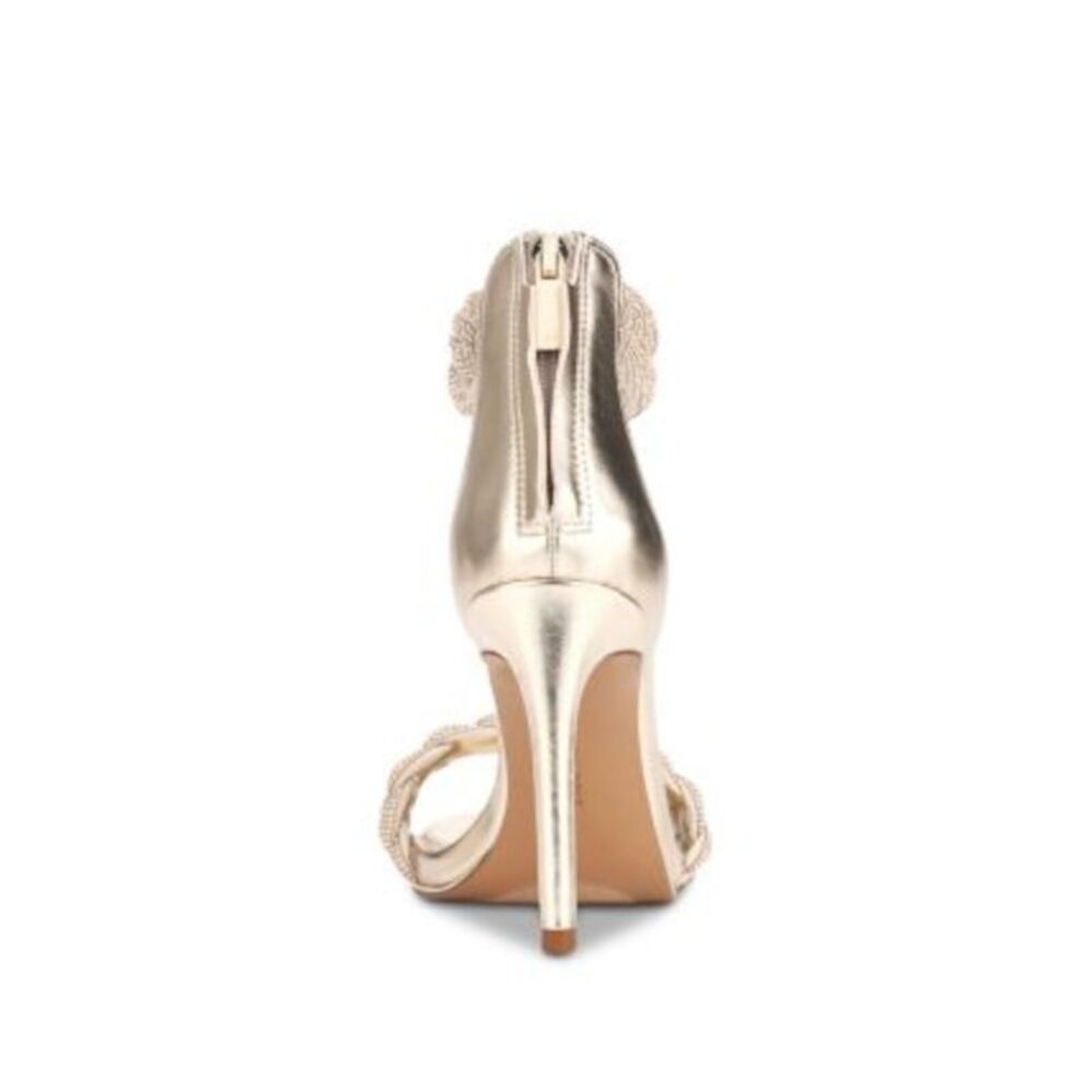 KENNETH COLE Womens Gold Brooke 95 Almond Toe Stiletto Heeled Sandal 6 M - Picture 2 of 4